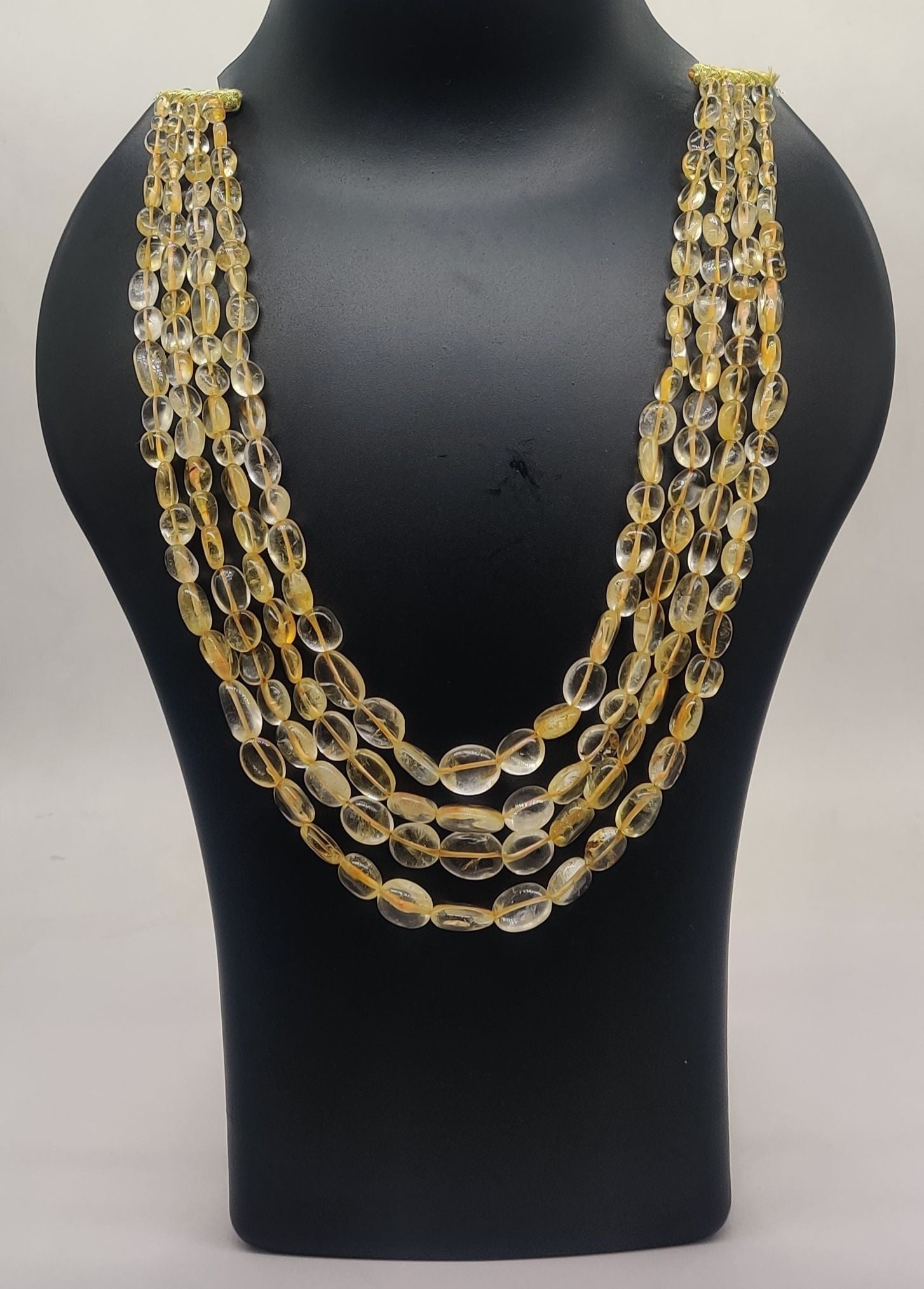 Sunlit Citrine Cascade Necklace