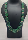Dewdrop Green Fluorite Bead Necklace