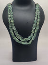 Serene Moss Gemstone Layered Necklace