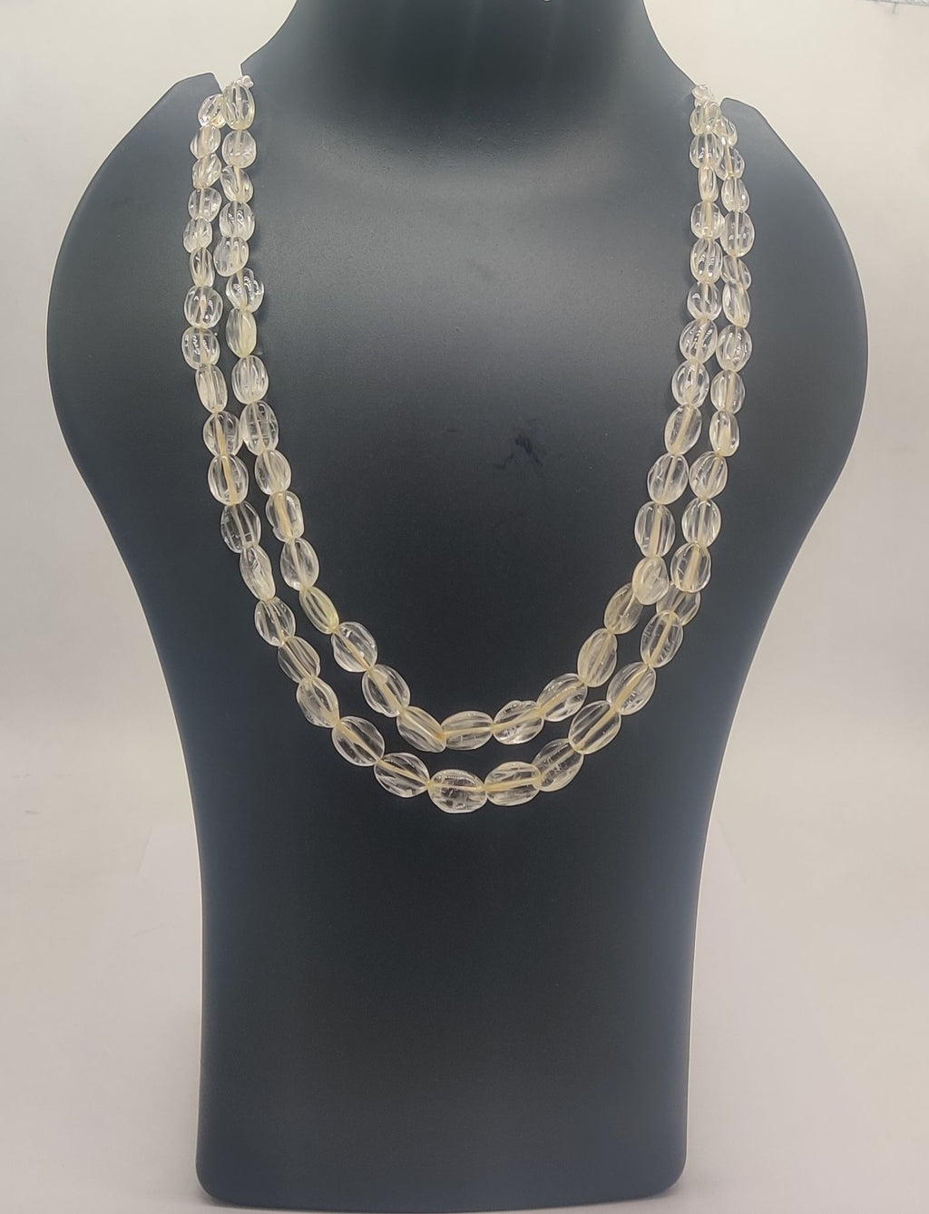 Crystal Cascade Double-Strand Necklace