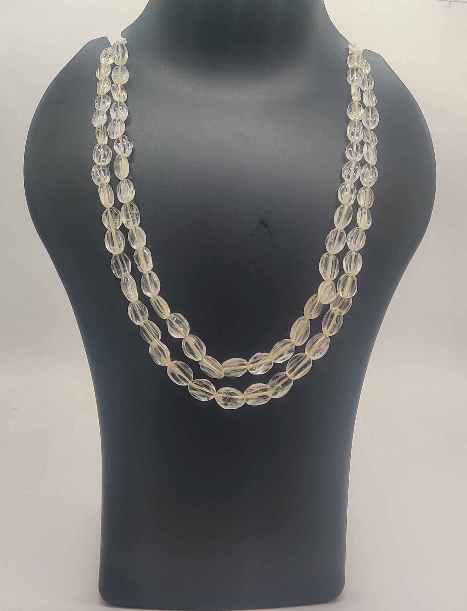 Crystal Cascade Double-Strand Necklace