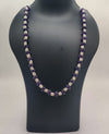 Royal Orchid Beaded Pearl Necklace