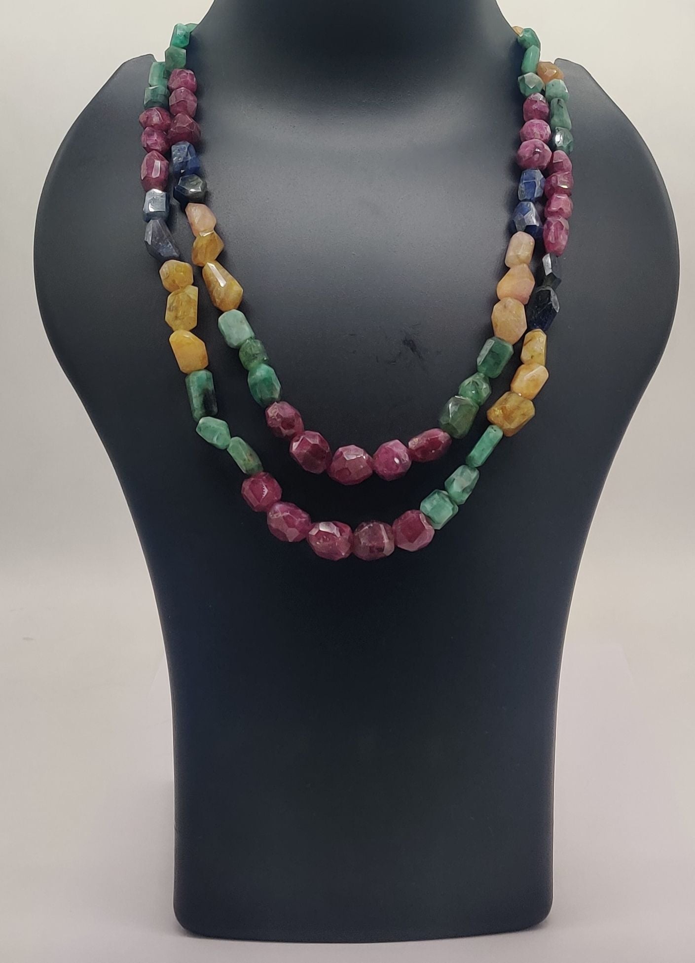 Rainbow Gem Tumble Necklace