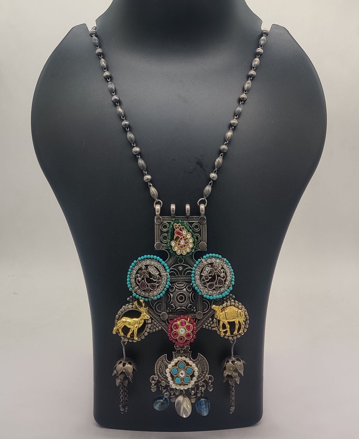 Vanarasa Tiered Gem Necklace