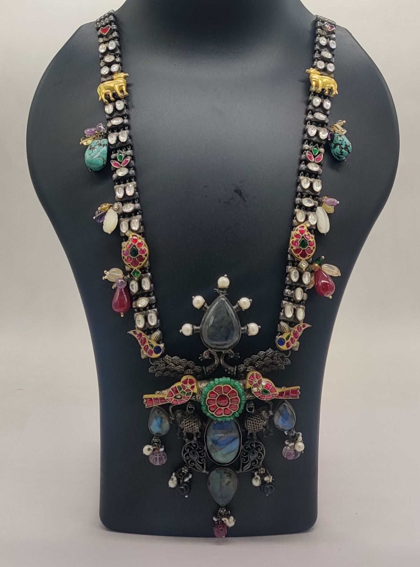 Varnika Elephant Charm Necklace