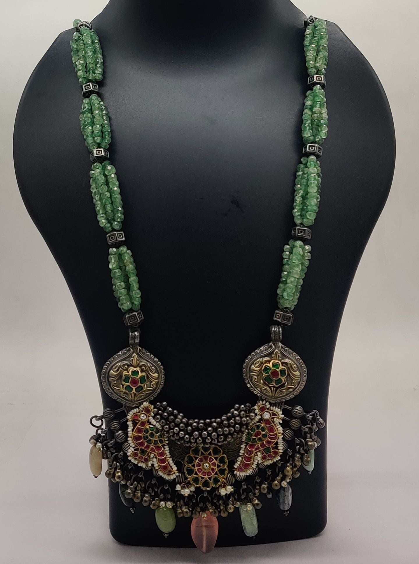 Haridra Beaded Cascade Necklace