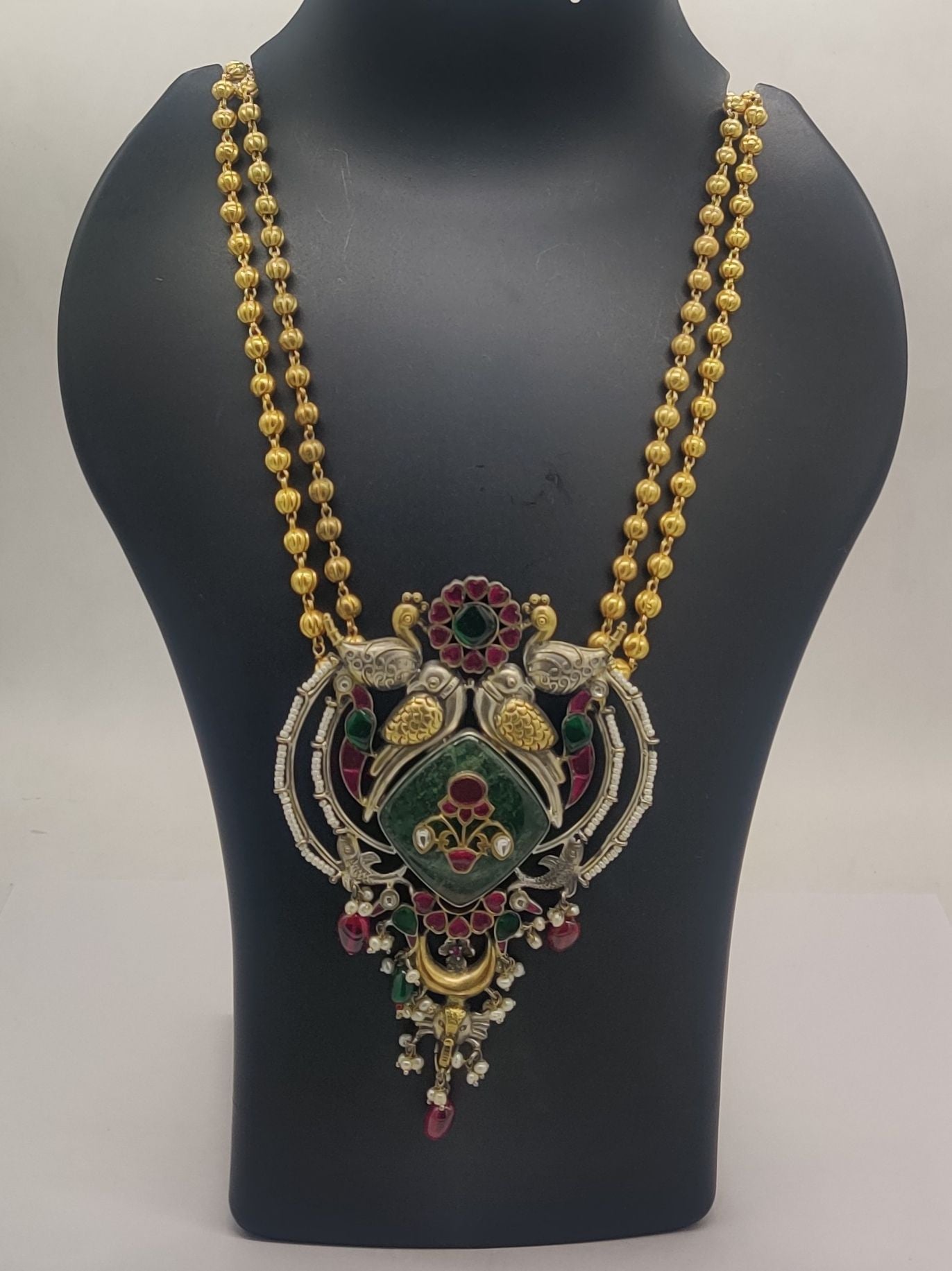 Mohar Peacock Pendant Necklace