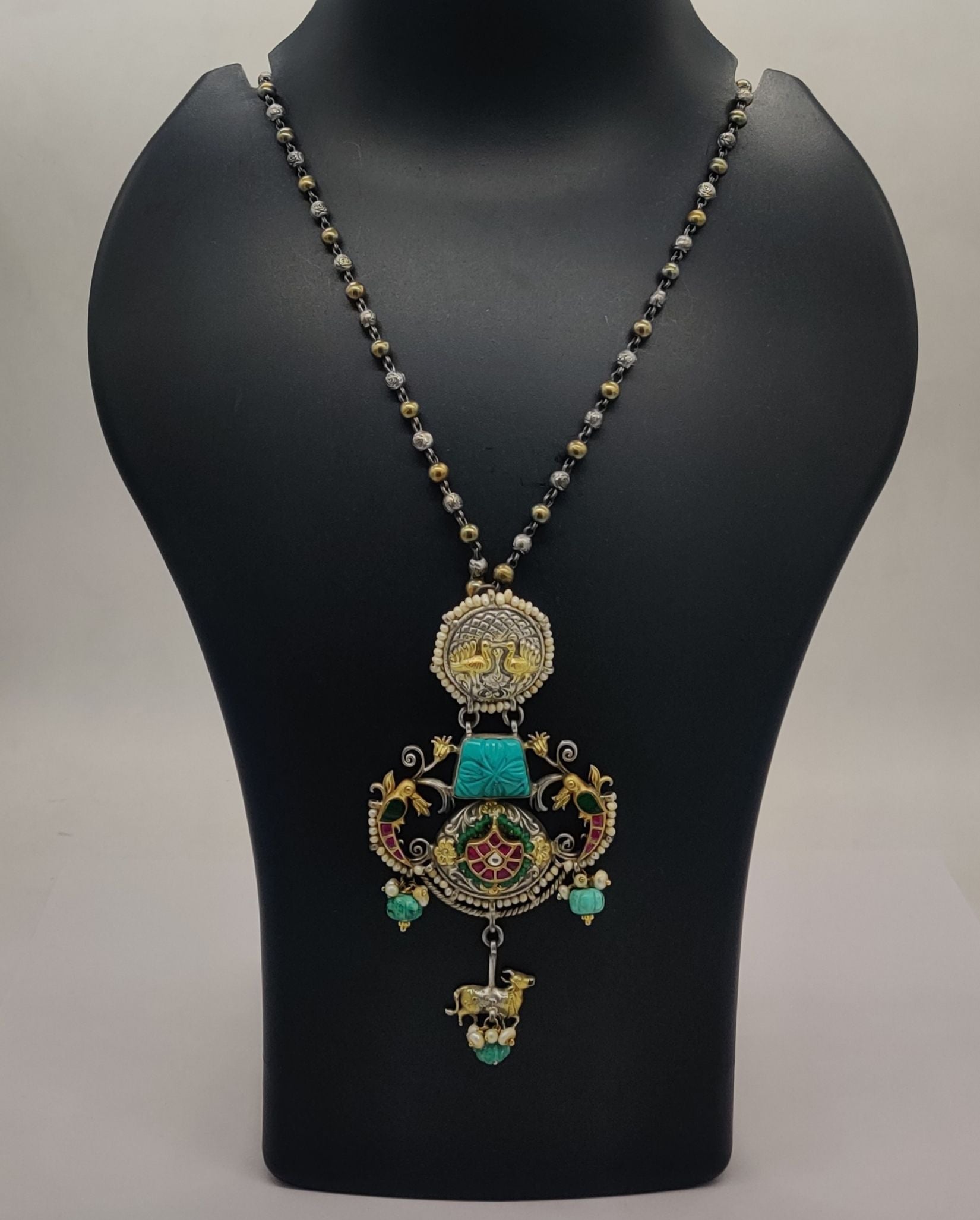 Triveni Turquoise Cascade Necklace