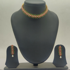 Handcrafted Necklace with stones And pearls