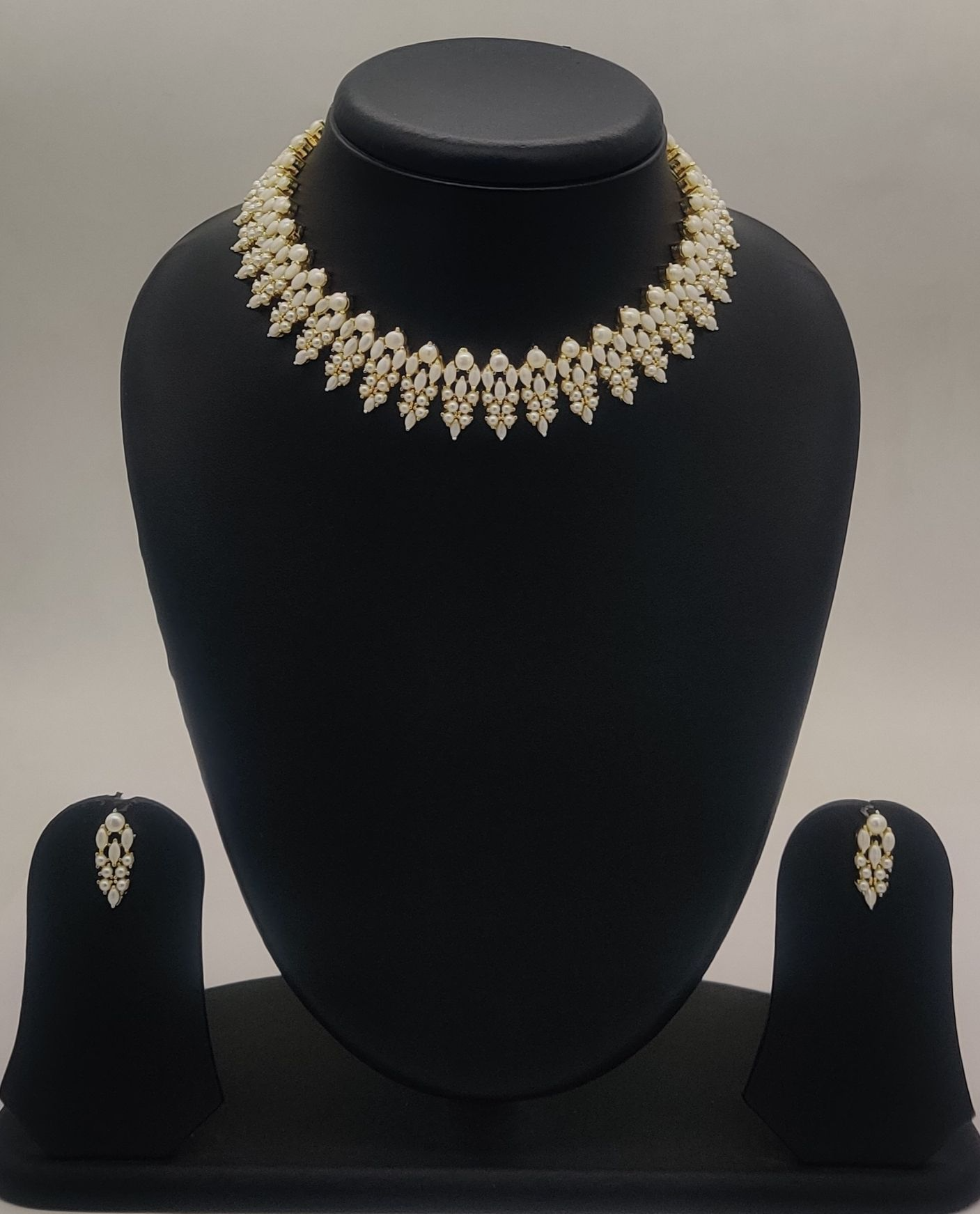 Handcrafted Natural pearl Necklace SKU : JNS9104