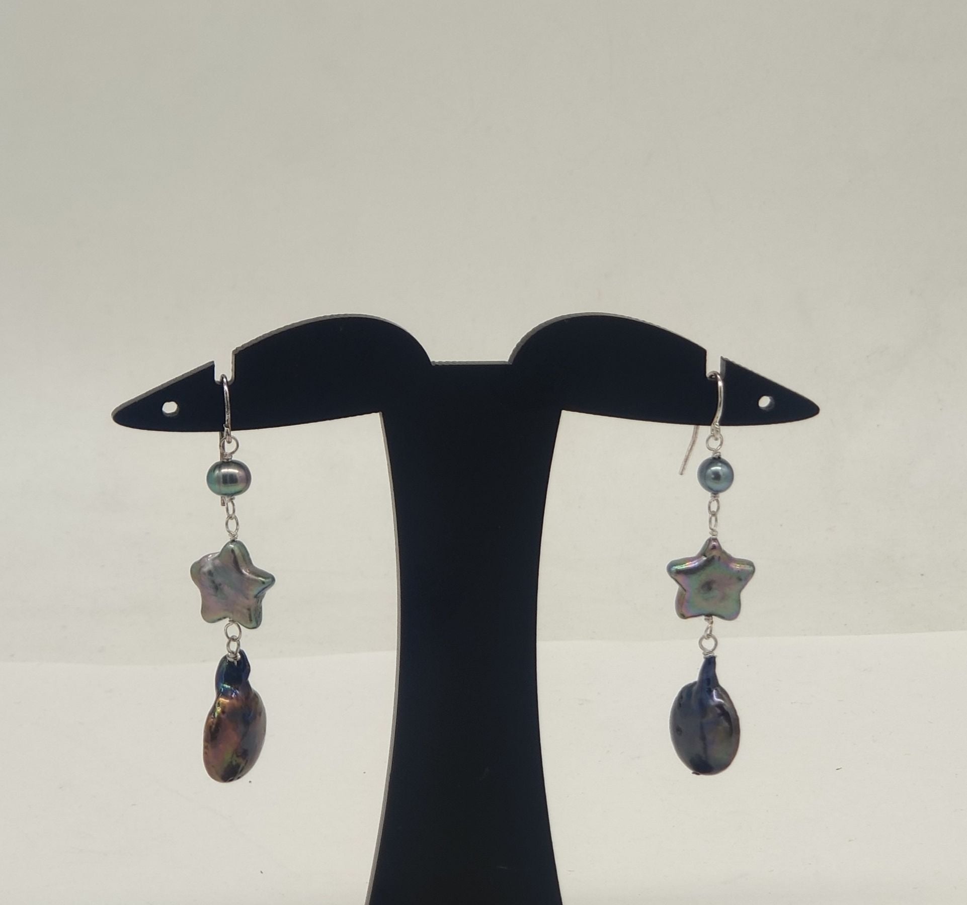 JAGDAMBA PEARLS SILVER HANGINGS ER50108