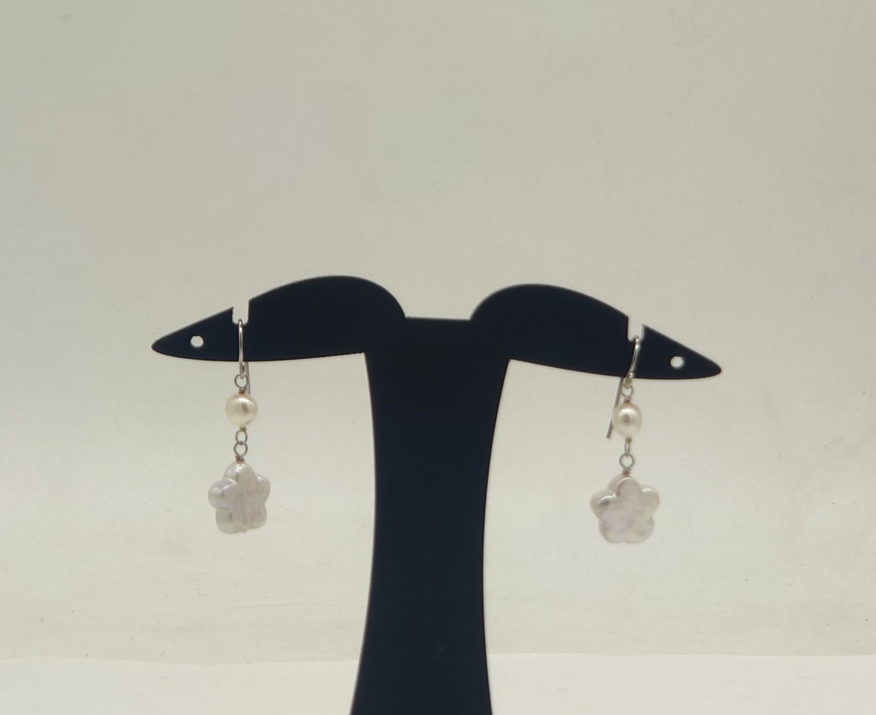 JAGDAMBA PEARLS SILVER HANGINGS ER50103