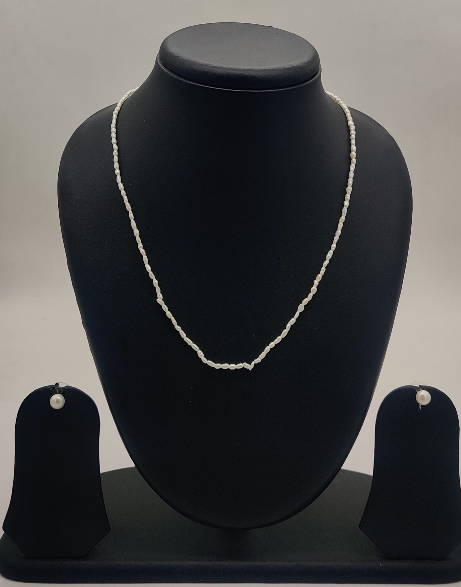 Fresh Water Natural Off White 1 Line Rice Pearl Set