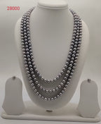 Three-Strand Freshwater Pearl Necklace & Earrings Set