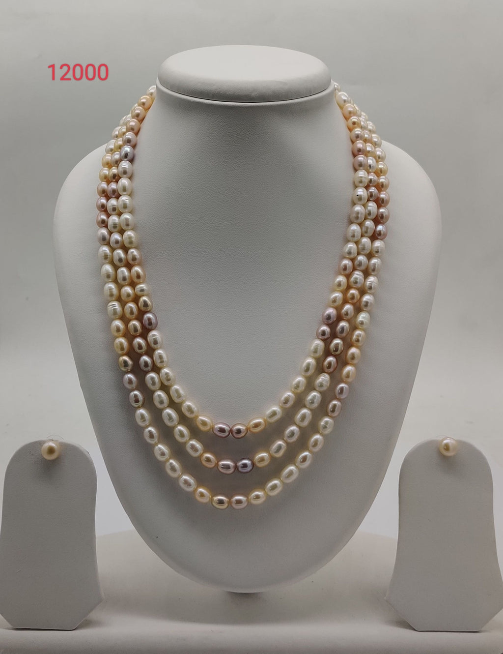 Three-Strand Freshwater Pearl Necklace