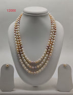 Three-Strand Freshwater Pearl Necklace