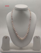 Long-Strand Graduated Freshwater Pearl Necklace & Earrings