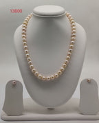 Classic Single-Strand Freshwater Pearl Necklace Set