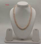 Blush Pink Freshwater Pearl Necklace Set