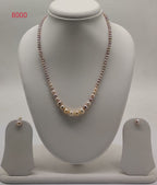 Graduated Multitone Freshwater Pearl Necklace Set