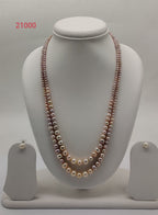 Two-Row Freshwater Pearl Necklace Set