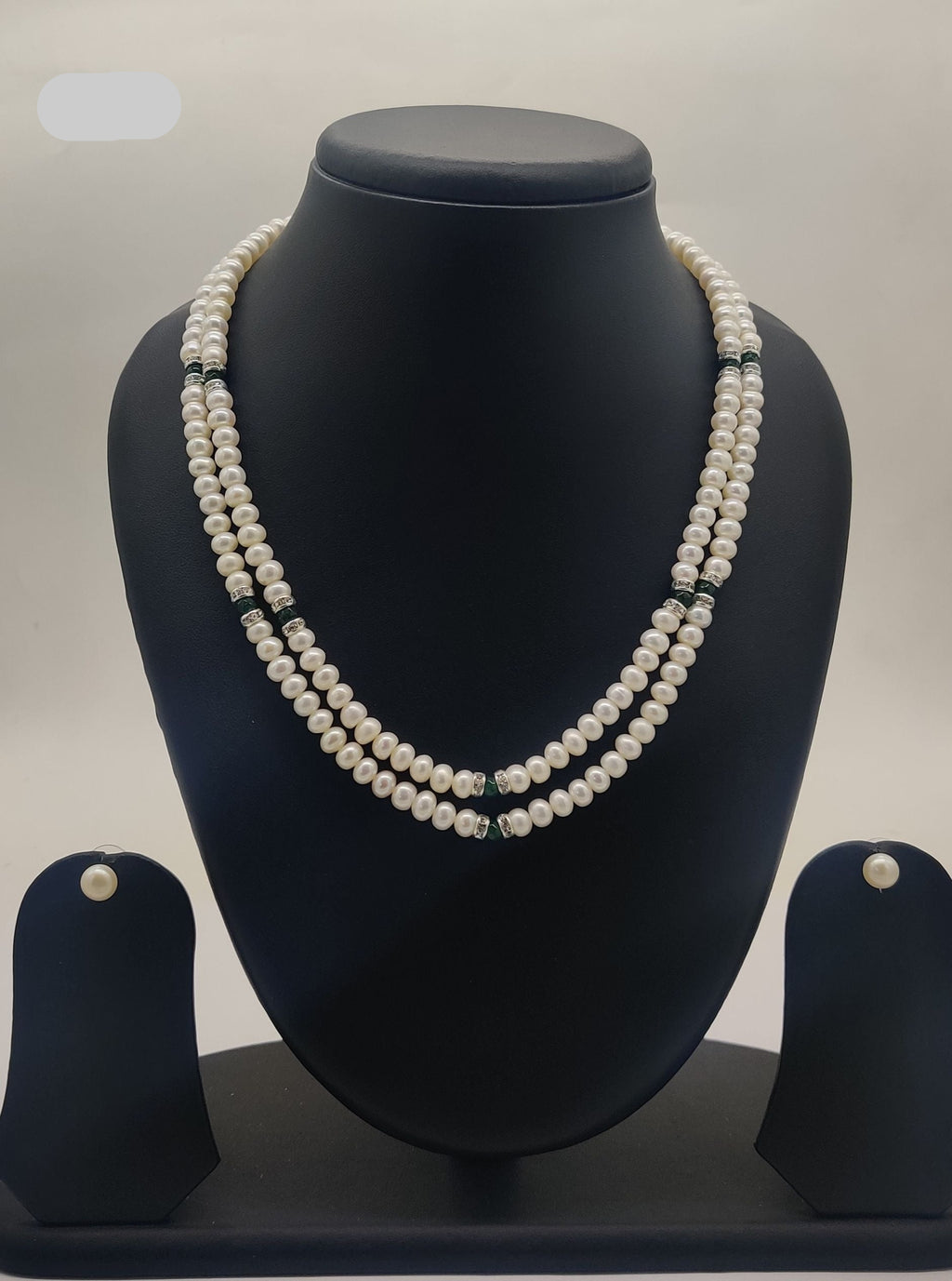 Double-Strand Freshwater Pearl Necklace Set