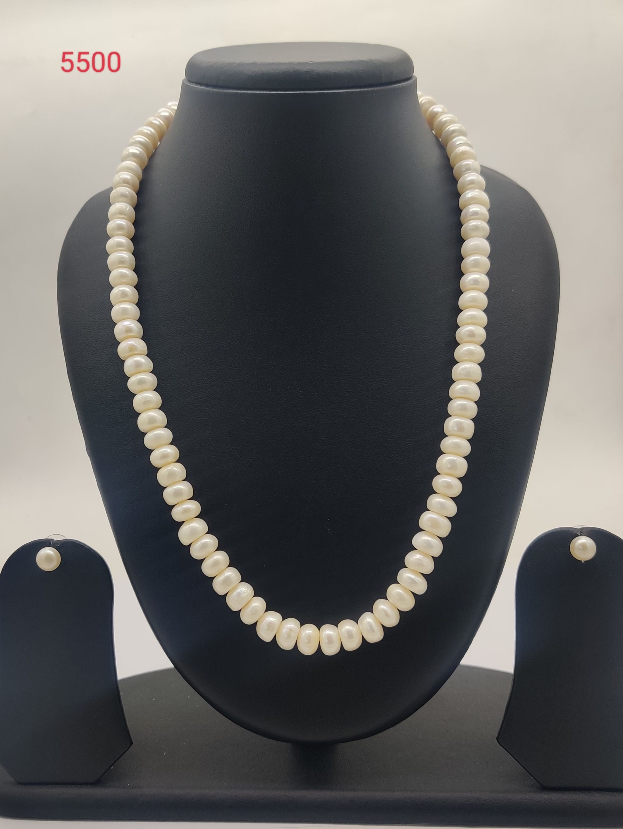 Single-Strand Freshwater Pearl Necklace Set