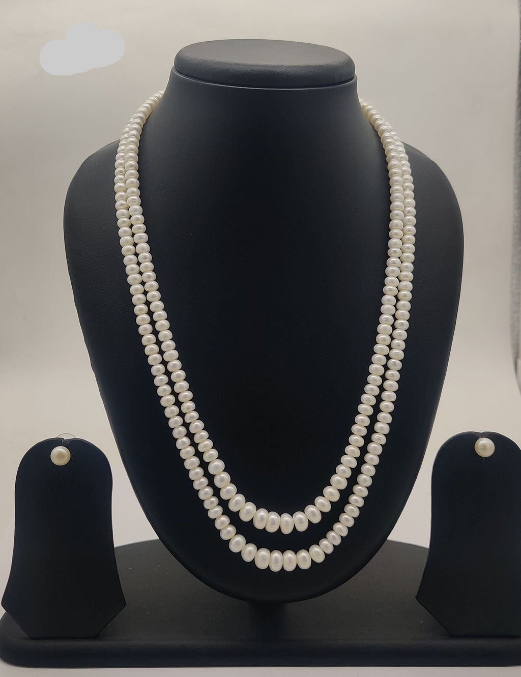 Double-Strand Freshwater Pearl Necklace Set