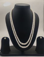 Double-Strand Freshwater Pearl Necklace Set