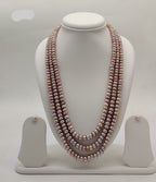 Pink Cascade Elegance Pearls Necklace