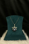 Midnight Buzz – Bee Pendant with Black Pearl