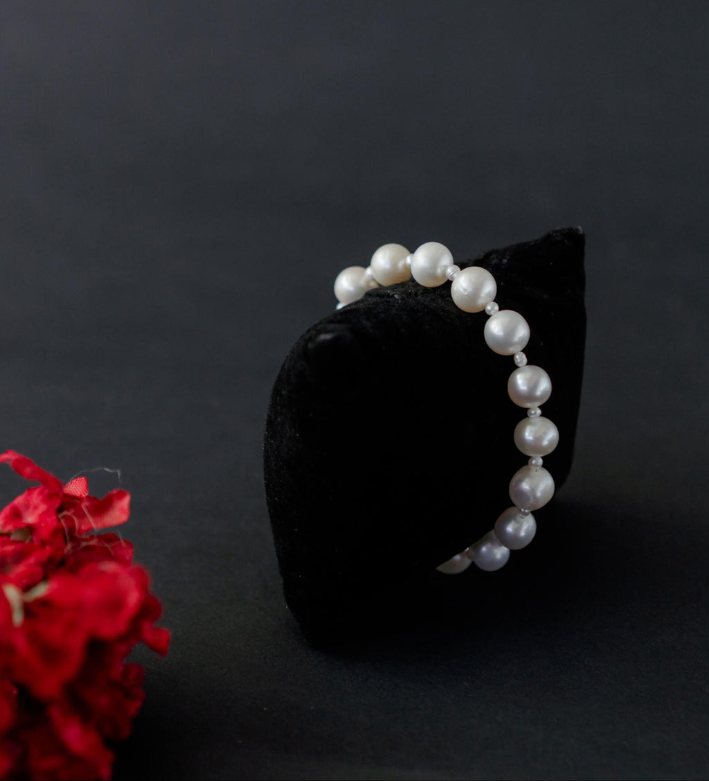 Timeless Allure White Pearl Bracelet