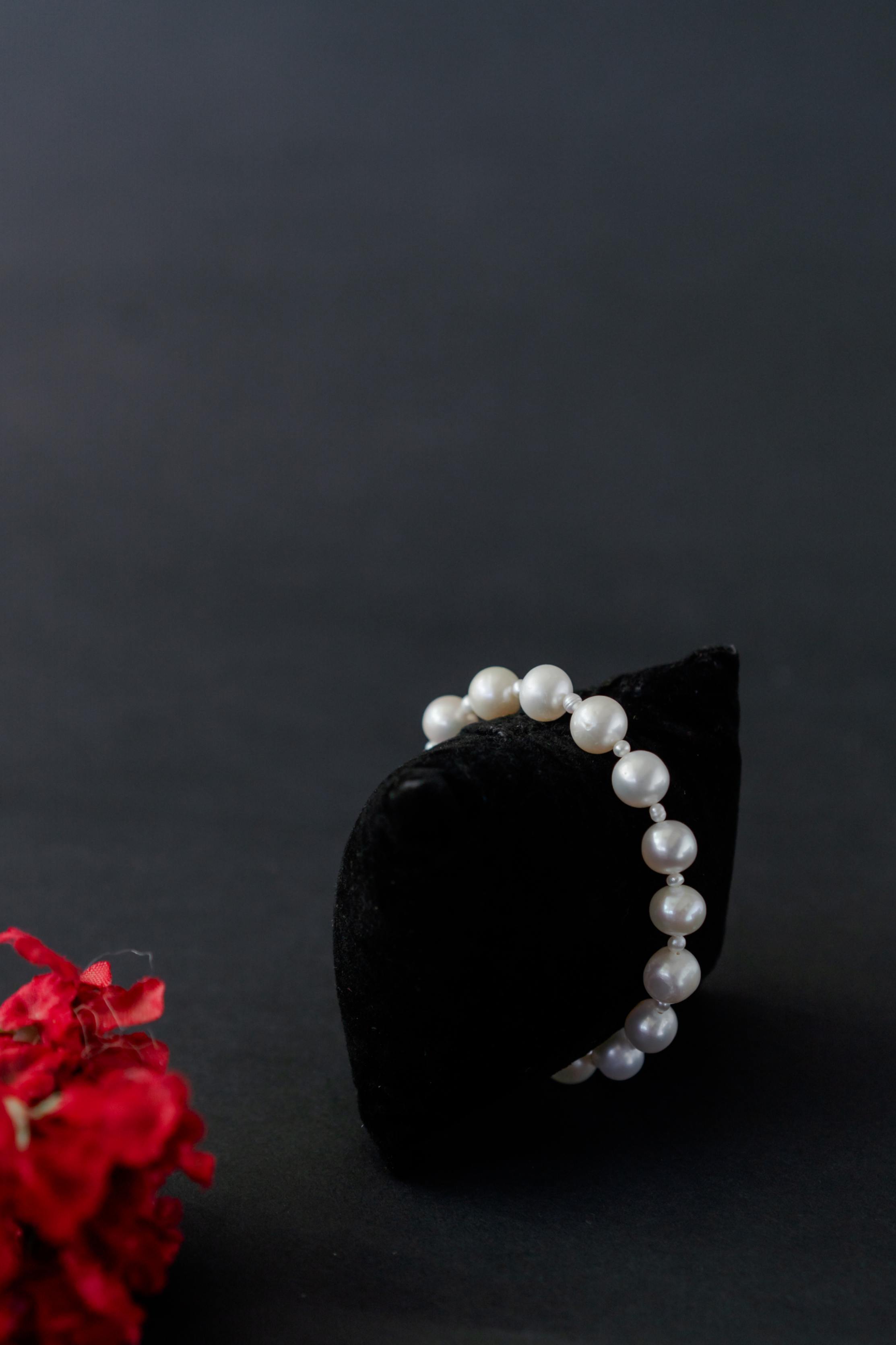 Timeless Allure White Pearl Bracelet