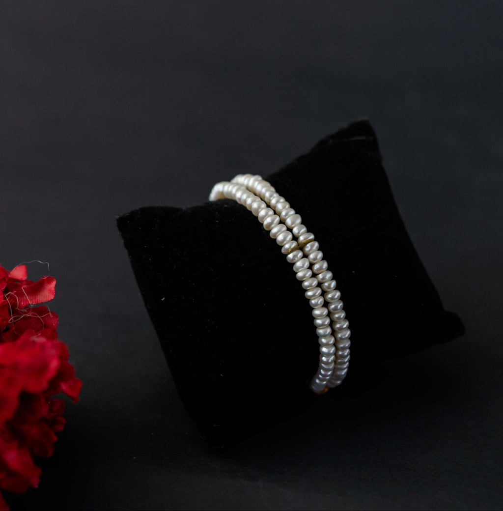 Classic Twin Strand Pearl Bracelet