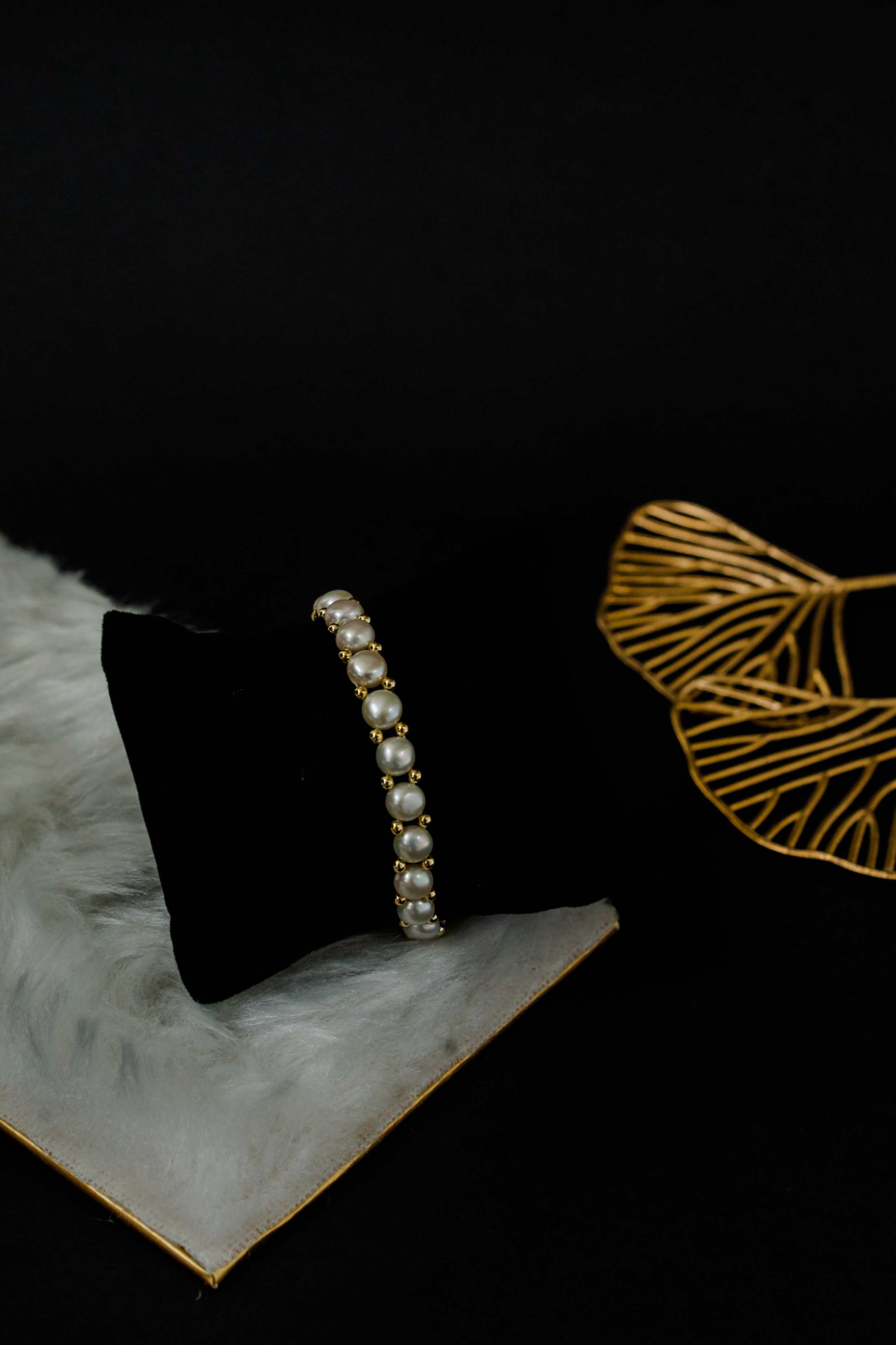 Alina Gold Accent Pearl Bracelet