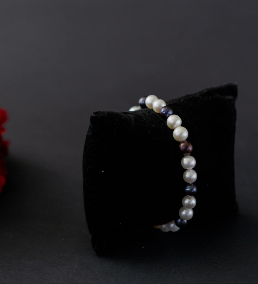 Celine Dual-Tone Pearl Bracelet