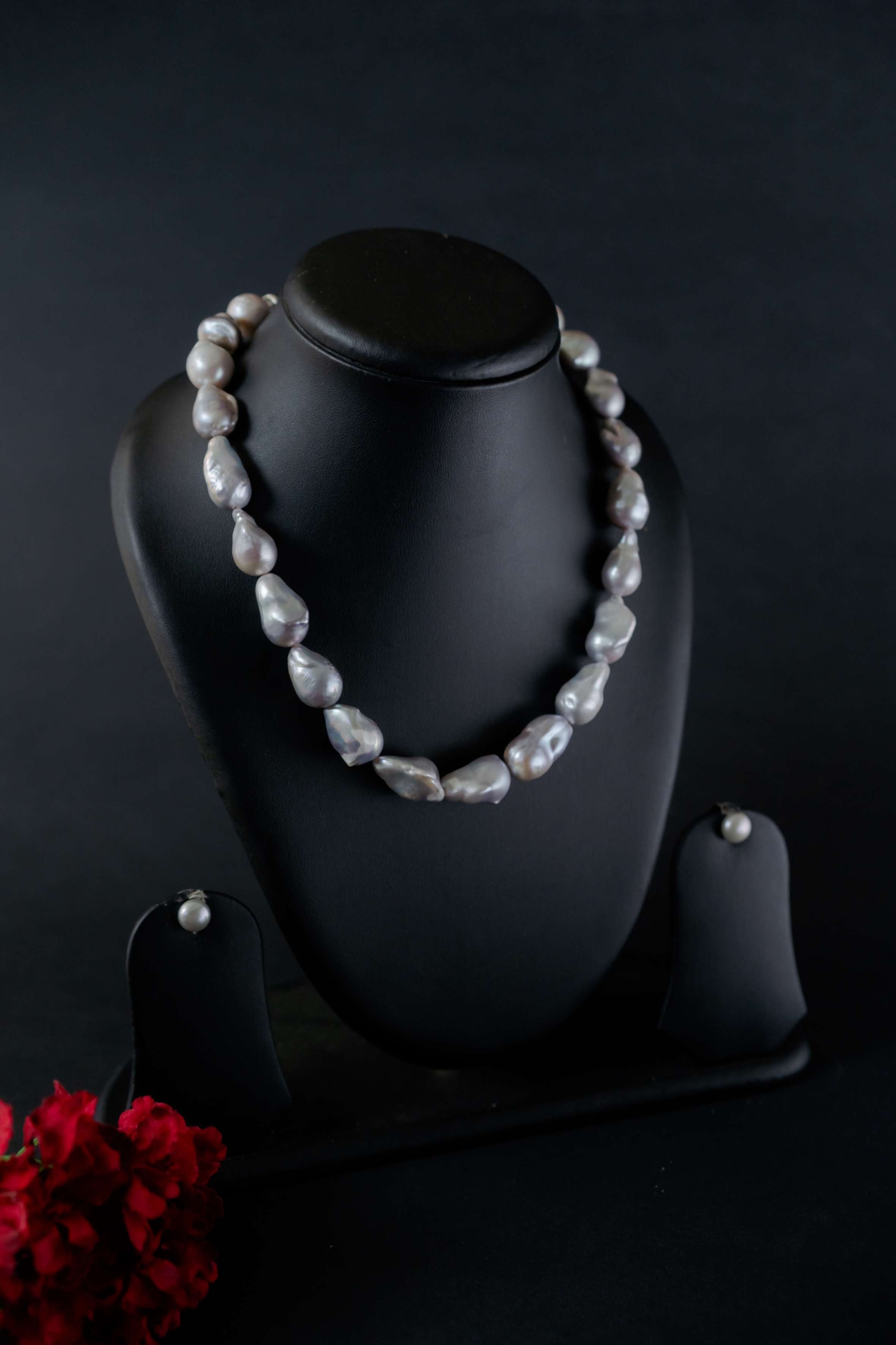 Organic Baroque Freshwater Pearl Necklace Set