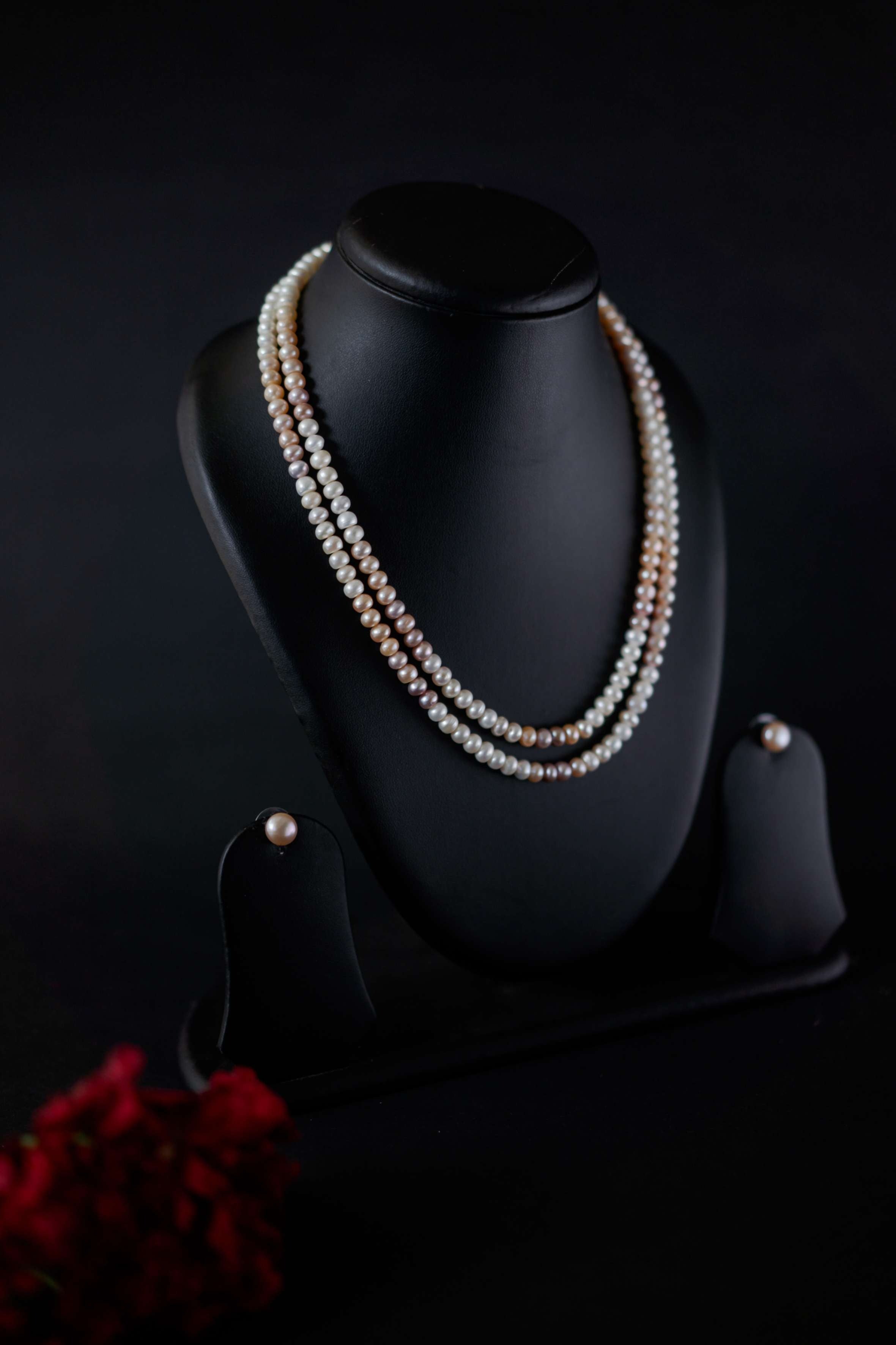 Layered Twin-Strand Freshwater Pearl Necklace Set
