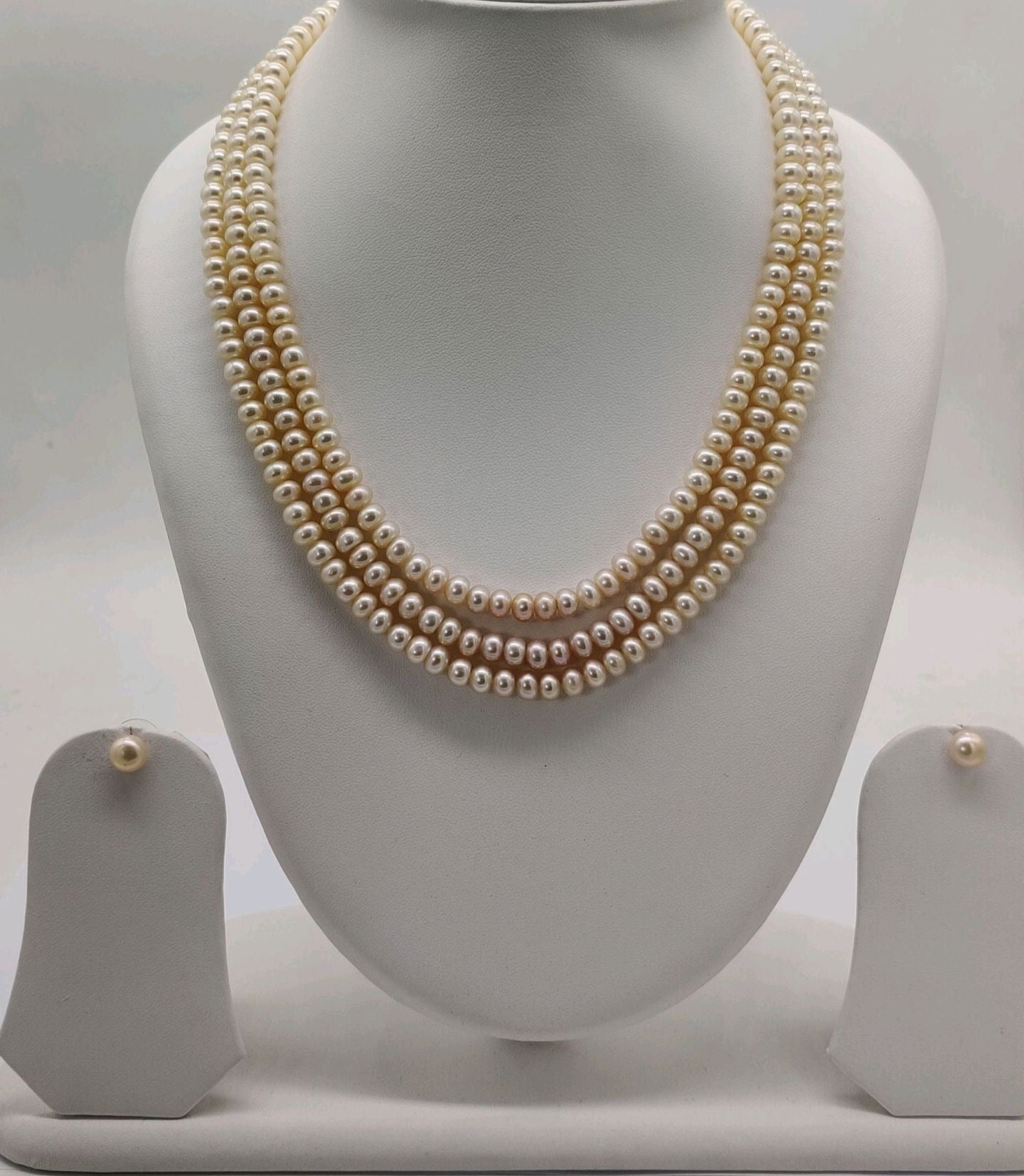 Royal Grace Triple-Strand Pearls Necklace