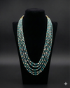 Ocean Teal Elegance Baroque Pearl Necklace
