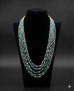 Ocean Teal Elegance Baroque Pearl Necklace