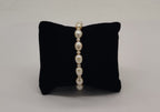 Oval Freshwater Pearl Single Line Everyday Bracelet3