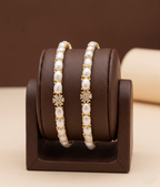 Pearl Cluster Sparkle Bangles