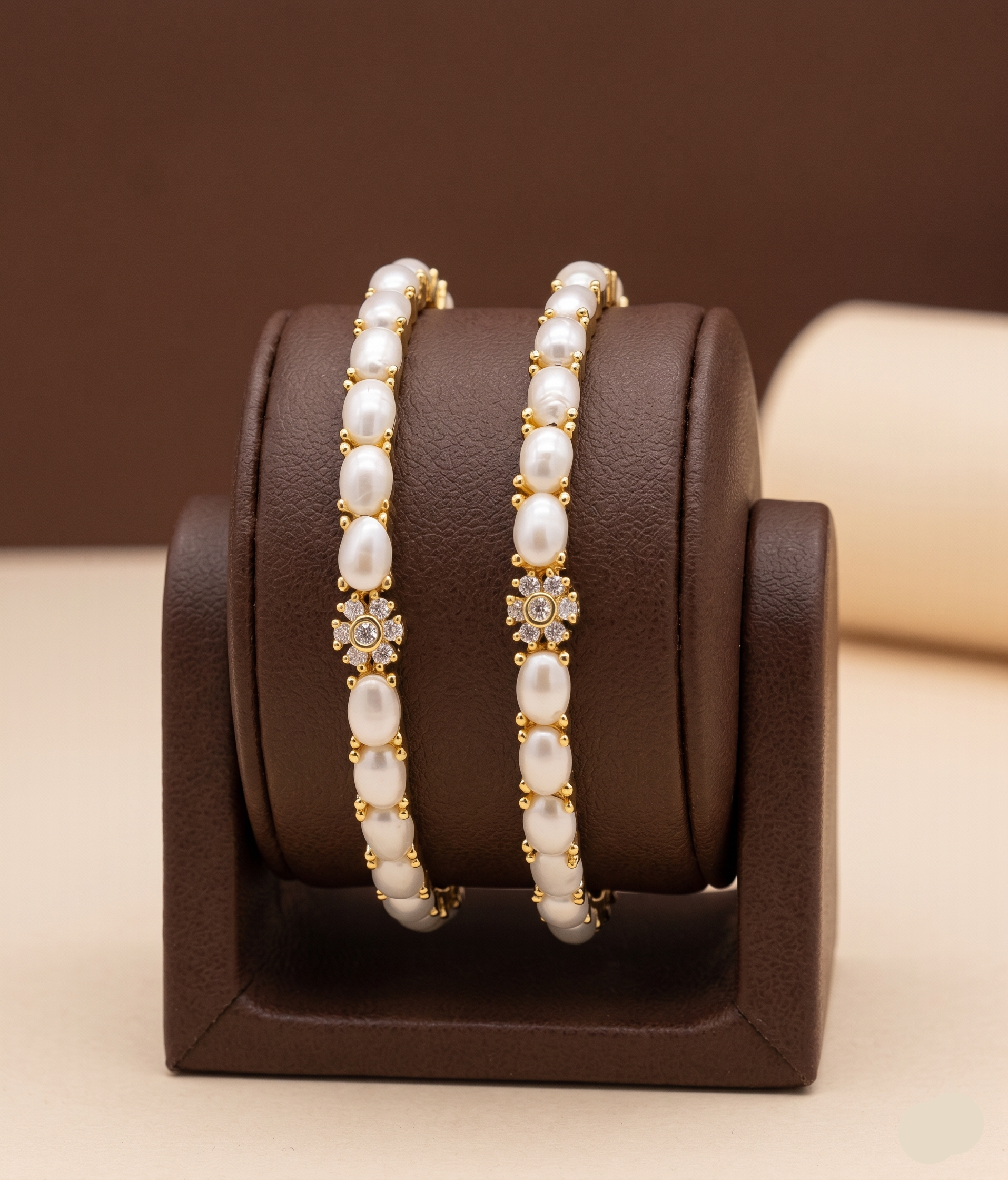 Pearl Cluster Sparkle Bangles