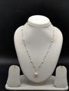 Pink freshwater pearl Y drop chain necklace for women