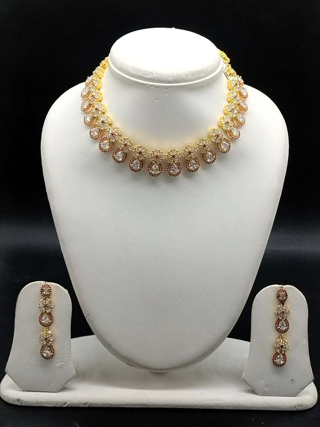 Radiance American Diamond choker necklace set for women