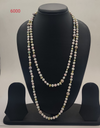 Rainbow Ripple freshwater pearl necklace with multicolor irregular pearls in layered design