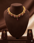 Rajwadi Multicolor Choker Necklace Set