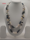 Regal Medley multi tone freshwater pearl necklace with mixed colour pearls in layered multi strand design