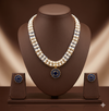 Royal Blue Empress Pearl Pendant Set